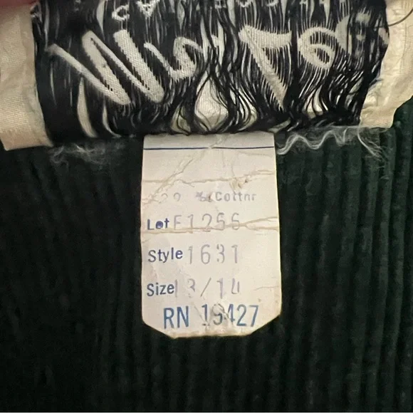 Vintage 60s/70s Mr. Lee California Separates forest green corduroy set - Picture 6 of 15